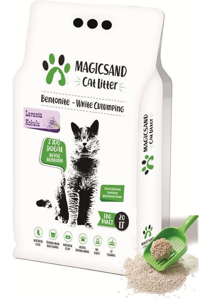 Cat Litter Lavanta Kokulu Kedi Kumu 20 Lt Ince Taneli