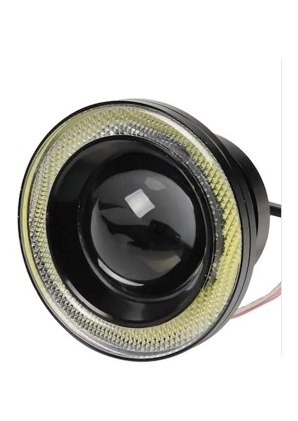 Beyaz Angel Ledli Mercekli Power Ledli Sis Farı 76 mm  2 Adet