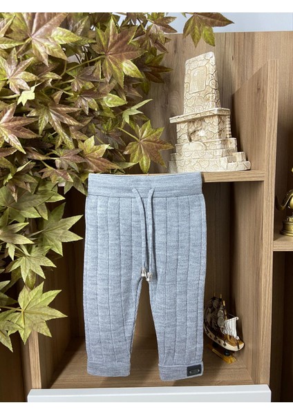 Beli Bağcıklı Fitilli Triko Pantolon modelleri