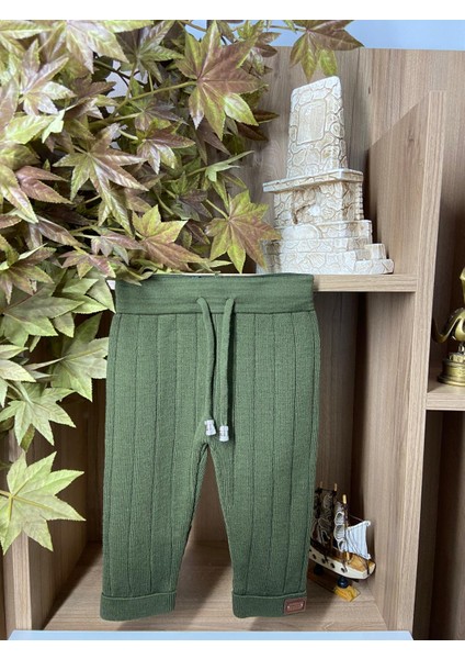 Beli Bağcıklı Fitilli Triko Pantolon modelleri