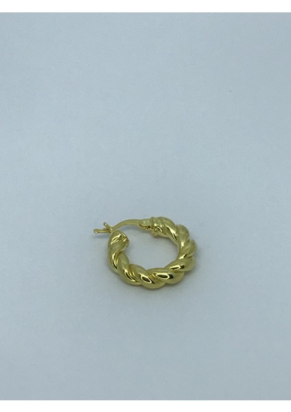 Gümüş Gold Renk Burgu Halka Küpe fiyatları
