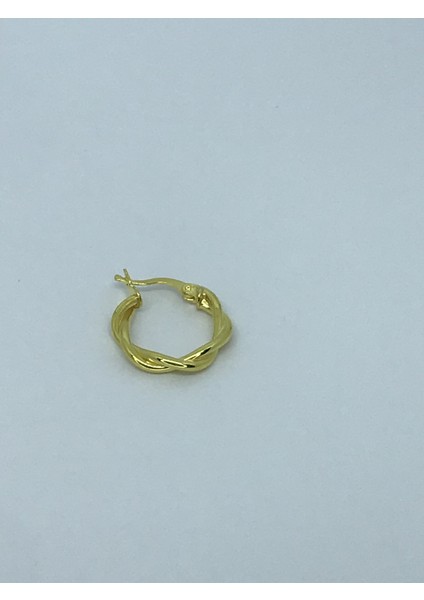 Gümüş Gold Renk Sarmal Küpe fiyatları