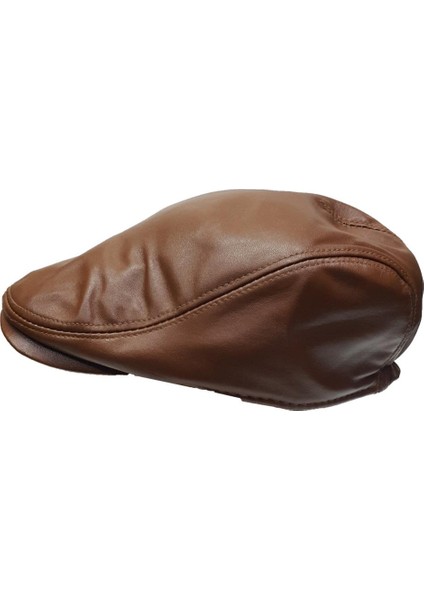 Klasik Kesim Deri Kasket Tek Parça Deri fırsatları