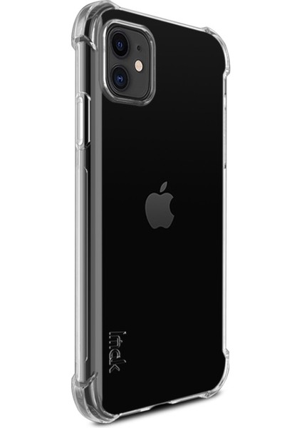 Imak Apple iPhone 11 6.1 Inç Uyumlu Tpu Deri + Ekran Koruyuculu Telefon Kılıfı - Şeffaf (Yurt Dışından)