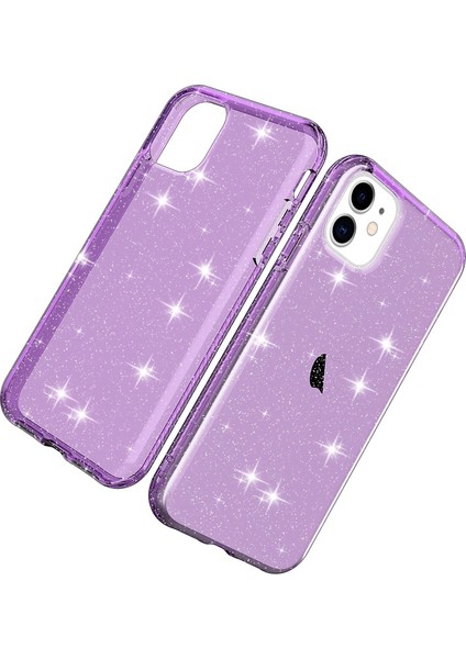 Apple iPhone 11 6.1 Inç Uyumlu Tpu + Pc Simli Telefon Kılıfı - Şeffaf Mor (Yurt Dışından) fiyatları
