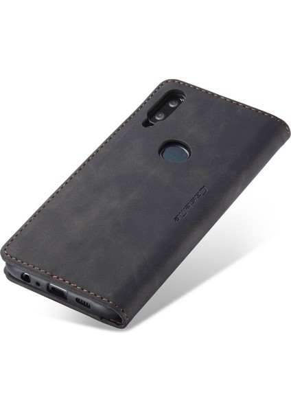 013 Serisi Deri Cüzdan Kılıfı Standı Telefon Kılıf Için Galaxy A10S - Siyah (Yurt Dışından) fırsatları