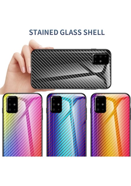 Karbon Fiber Doku Temperli Cam + Pc + Tpu Galaxy A51 - Siyah Fiber (Yurt Dışından) fırsatları