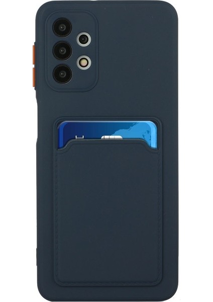 Kart Yuvası Yumuşak Tpu Telefon Kılıfı Galaxy A72 4g / 5g - Koyu Mavi (Yurt Dışından) fiyatları
