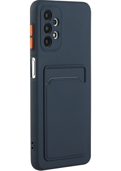 Kart Yuvası Yumuşak Tpu Telefon Kılıfı Galaxy A72 4g / 5g - Koyu Mavi (Yurt Dışından) indirimleri