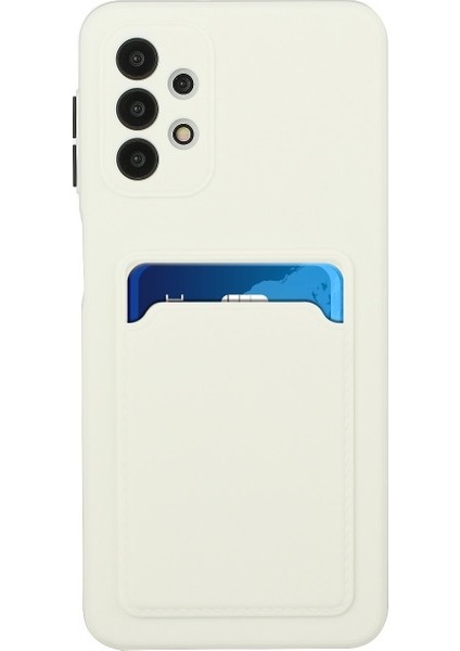 Kart Yuvası Yumuşak Tpu Telefon Kılıfı Galaxy A72 4g / 5g - Beyaz (Yurt Dışından) fiyatları