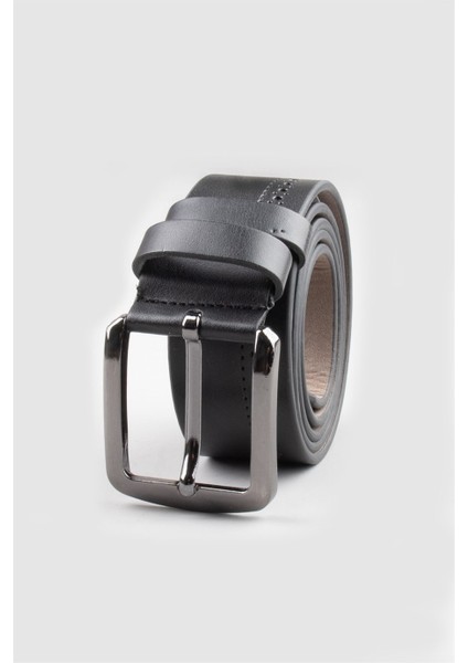 Erkek 4 cm Spor Siyah Kemer