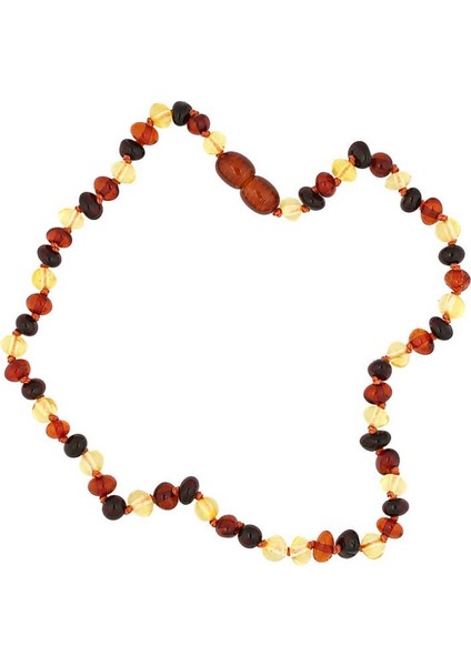 Bebek Damla Kehribar 925 Ayar Gümüş Kolye