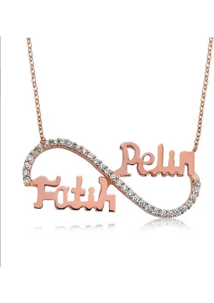 Sonsuzluk Isimli 925 Ayar Gümüş Kolye