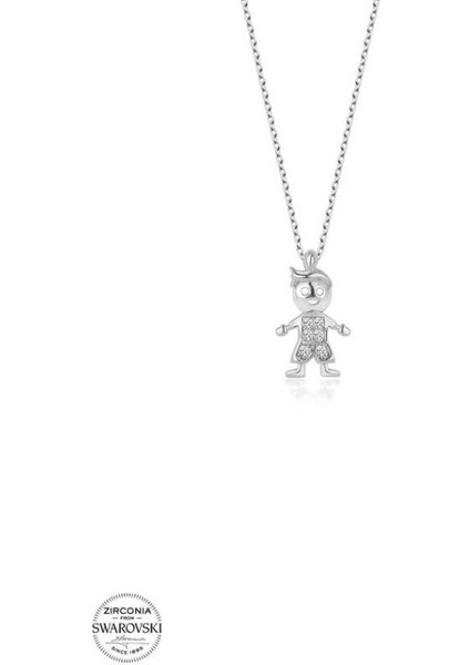 Swarovski Çocuk 925 Ayar Gümüş Kolye