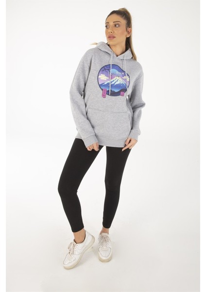 Kadın Gri Tsukuba Sweatshirt Kapüşonlu fiyatları