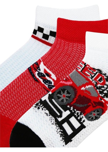 3'lü Speed Race Erkek Çocuk Patik Çorabı indirimleri