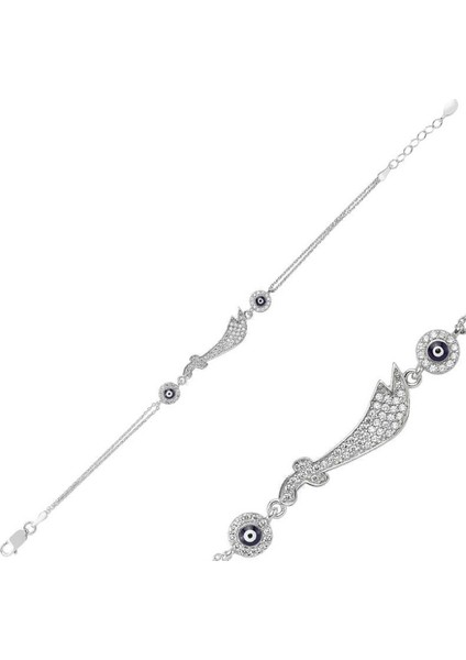 Zülfikar Kılıcı Detaylı 925 Ayar Gümüş Bileklik