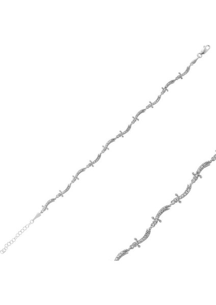 Zülfikar Kılıcı Detaylı 925 Ayar Gümüş Bileklik