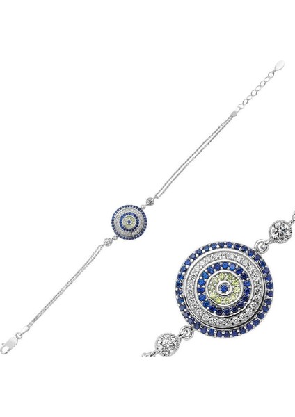 Nazar 925 Ayar Gümüş Bileklik