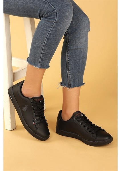 Franco Siyah Kadın Sneaker Ayakkabı 1fx V8 modelleri