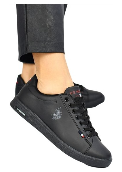 Franco Uspa Siyah Kadın Sneaker Spor Ayakkabı 1fx V10