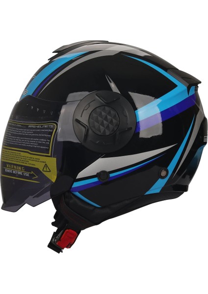 625 Mavi Açık Kask