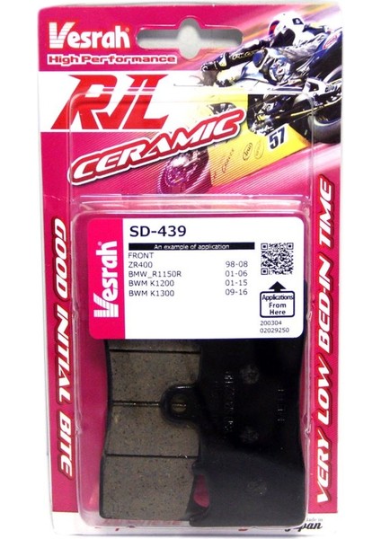 Bmw K 1600 GTL Seramik Fren Balatası Ön (2011-2016)