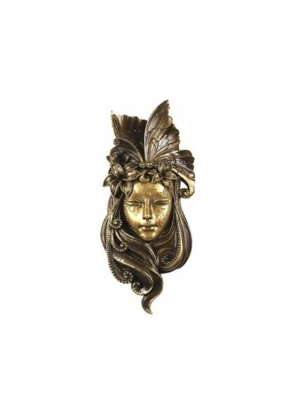 Dekoratif Polyester Maske Pano - (32X14CM)