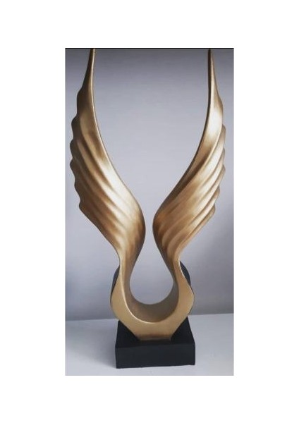 Dekoratif Modern Kanat Heykeli (44X22CM)