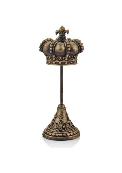 Dekoratif Kaideli Kral Tacı Biblo (32X13CM)
