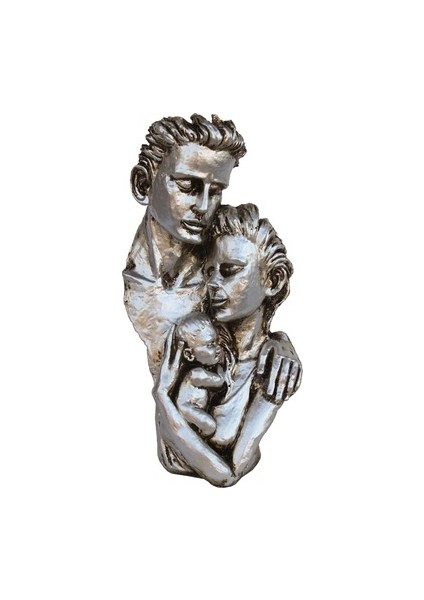 Dekoratif Aile Heykeli (21X40 Cm)