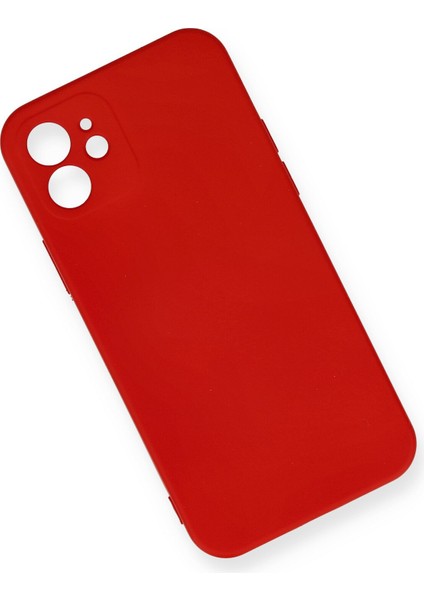 iPhone 12 Kılıf Nano Içi Kadife Silikon - Kırmızı fiyatları