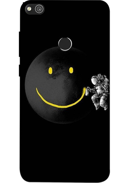 Huawei P9 Lite 2017 Kılıf Baskılı Astronot Emoji Desenli Zipax A++ Silikon - Astronotemoji