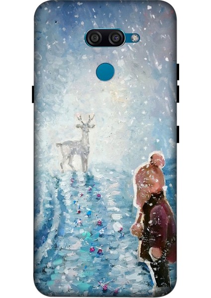Lg K11 Kılıf Baskılı Kış Cocuk Desenli Zipax A++ Silikon - 8596