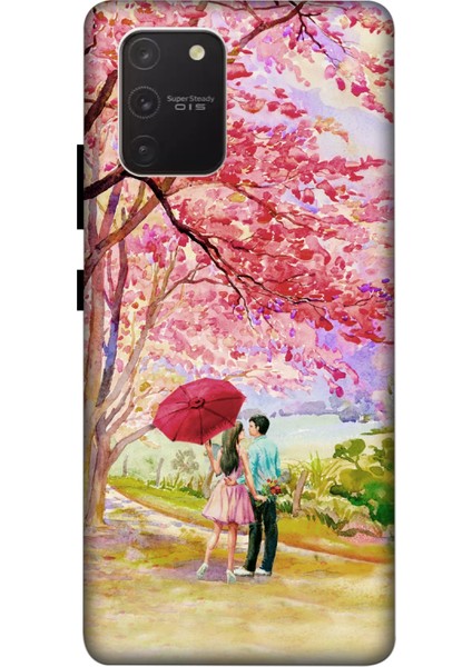 Samsung Galaxy S10 Lite Kılıf Baskılı Sevgi Yolu Desenli Zipax A++ Silikon - Sevgiyolu