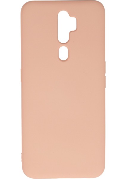 Oppo A9 2020 Kılıf Nano Içi Kadife Silikon - Pudra