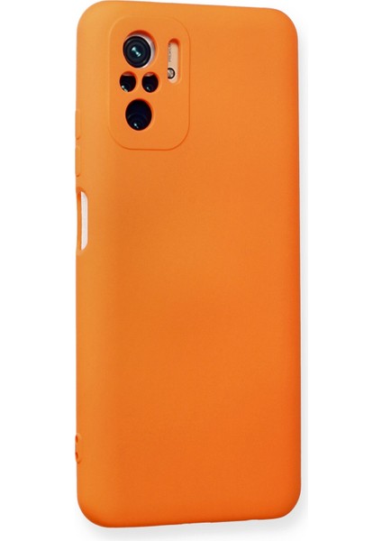 Xiaomi Redmi Note 10 Kılıf Nano Içi Kadife Silikon - Turuncu fiyatları
