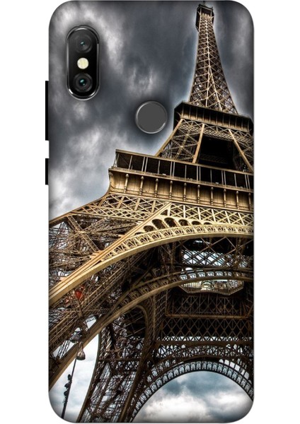 Xiaomi Mi 8 Kılıf Baskılı Paris Eyfel 101 Desenli Zipax A++ Silikon - PARISEYFEL101