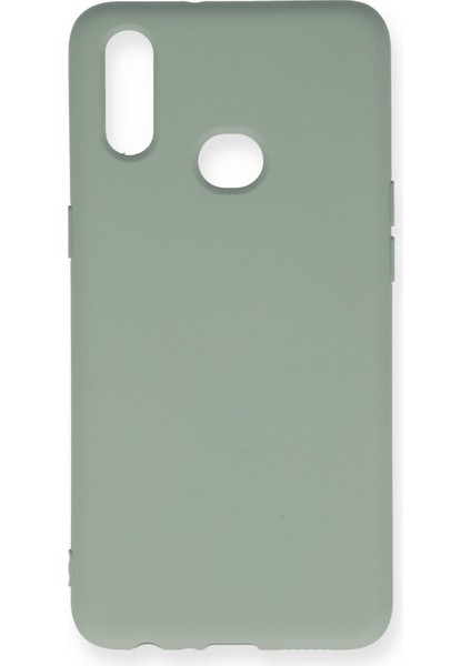 Samsung Galaxy A10S Kılıf Nano Içi Kadife Silikon - Yeşil