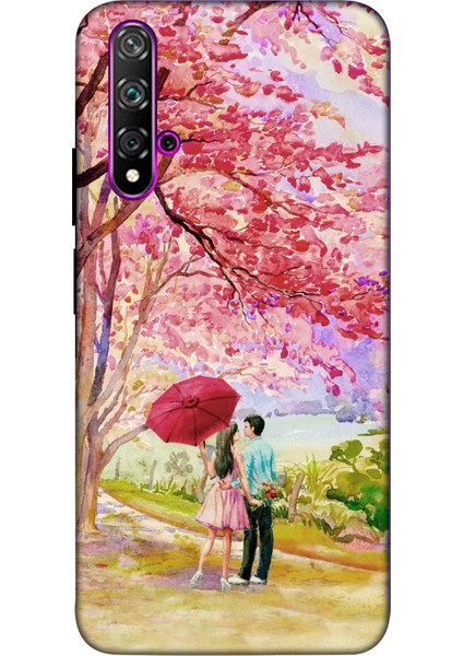 Huawei Nova 5t Kılıf Baskılı Sevgi Yolu Desenli Zipax A++ Silikon - Sevgiyolu