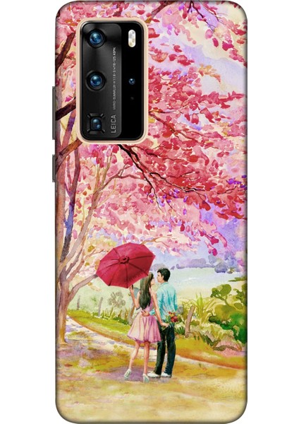 Huawei P40 Pro Kılıf Baskılı Sevgi Yolu Desenli Zipax A++ Silikon - Sevgiyolu
