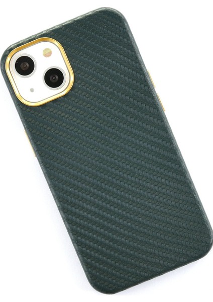 iPhone 13 Kılıf Hibrit Karbon Silikon - Yeşil fiyatları