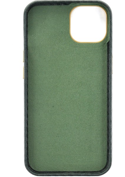 iPhone 13 Kılıf Hibrit Karbon Silikon - Yeşil modelleri