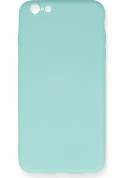 iPhone 6 Plus Kılıf Nano Içi Kadife Silikon - Turkuaz