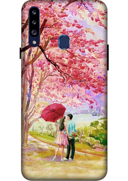 Samsung Galaxy A20S Kılıf Baskılı Sevgi Yolu Desenli Zipax A++ Silikon - Sevgiyolu