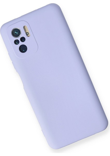 Xiaomi Redmi Note 10S Kılıf Nano Içi Kadife Silikon - Lila modelleri