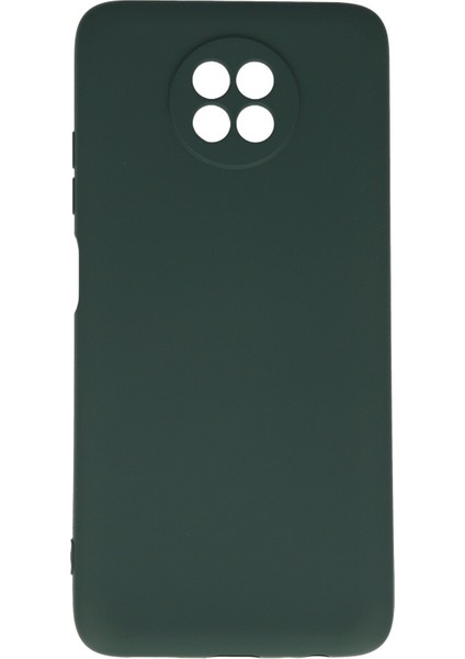 Xiaomi Redmi Note 9 5g Kılıf Nano Içi Kadife Silikon - Koyu Yeşil