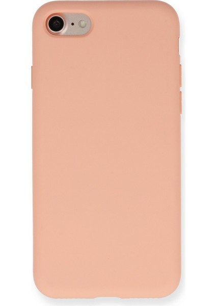 iPhone 7 Kılıf Nano Içi Kadife Silikon - Pembe