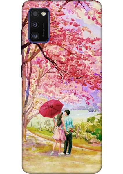 Samsung Galaxy A41 Kılıf Baskılı Sevgi Yolu Desenli Zipax A++ Silikon - Sevgiyolu