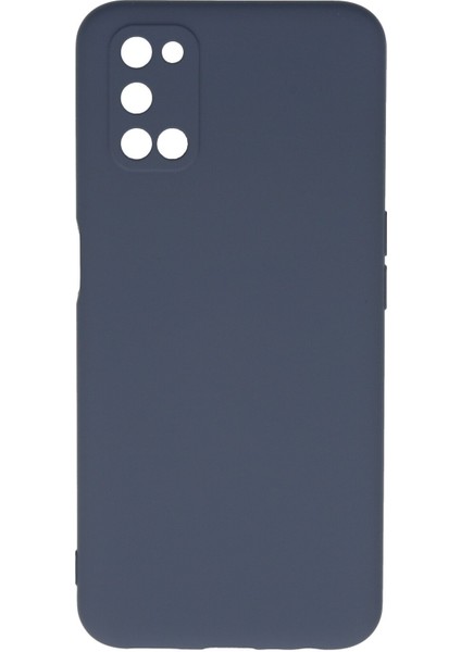 Oppo A52 Kılıf Nano Içi Kadife Silikon - Gri